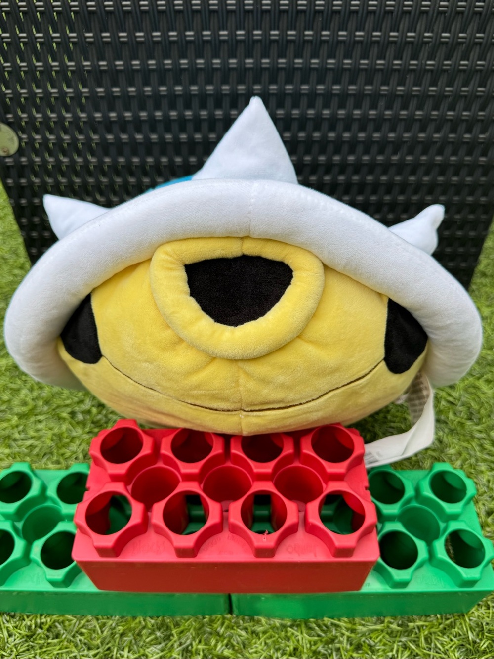 🎮 NWOT Nintendo Mario Kart Blue Spiny Shell Plush Pillow Franco 14"🐢
